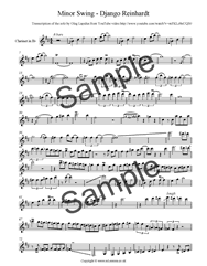 Minor Swing - Gypsy Jazz Clarinet Solo Sample